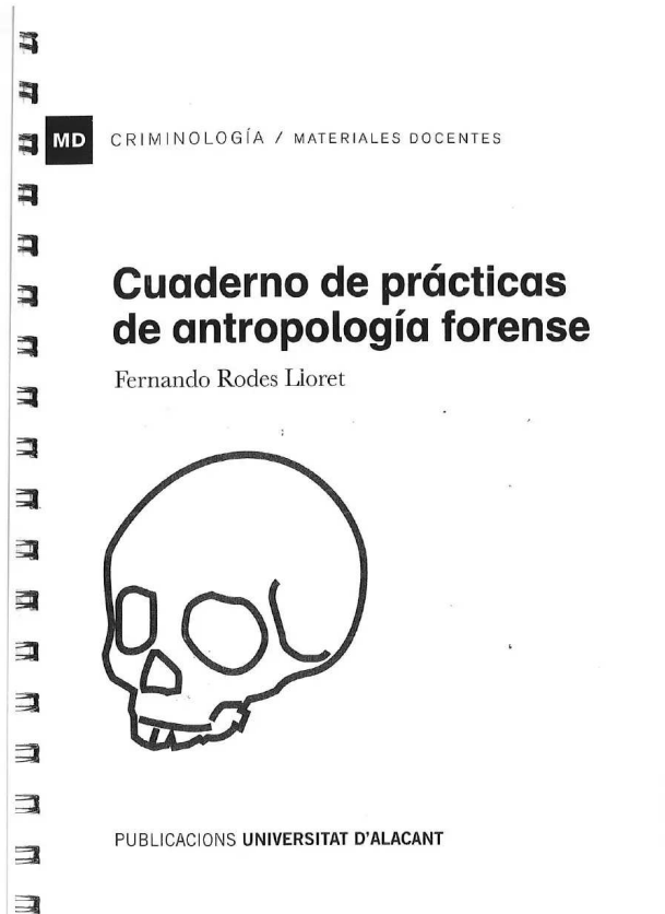 Cuaderno de prácticas de antropología forense