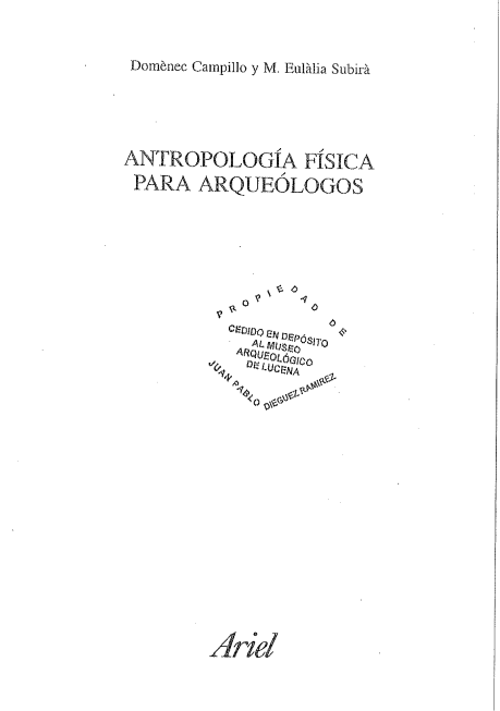 Antropología física para arqueólogos