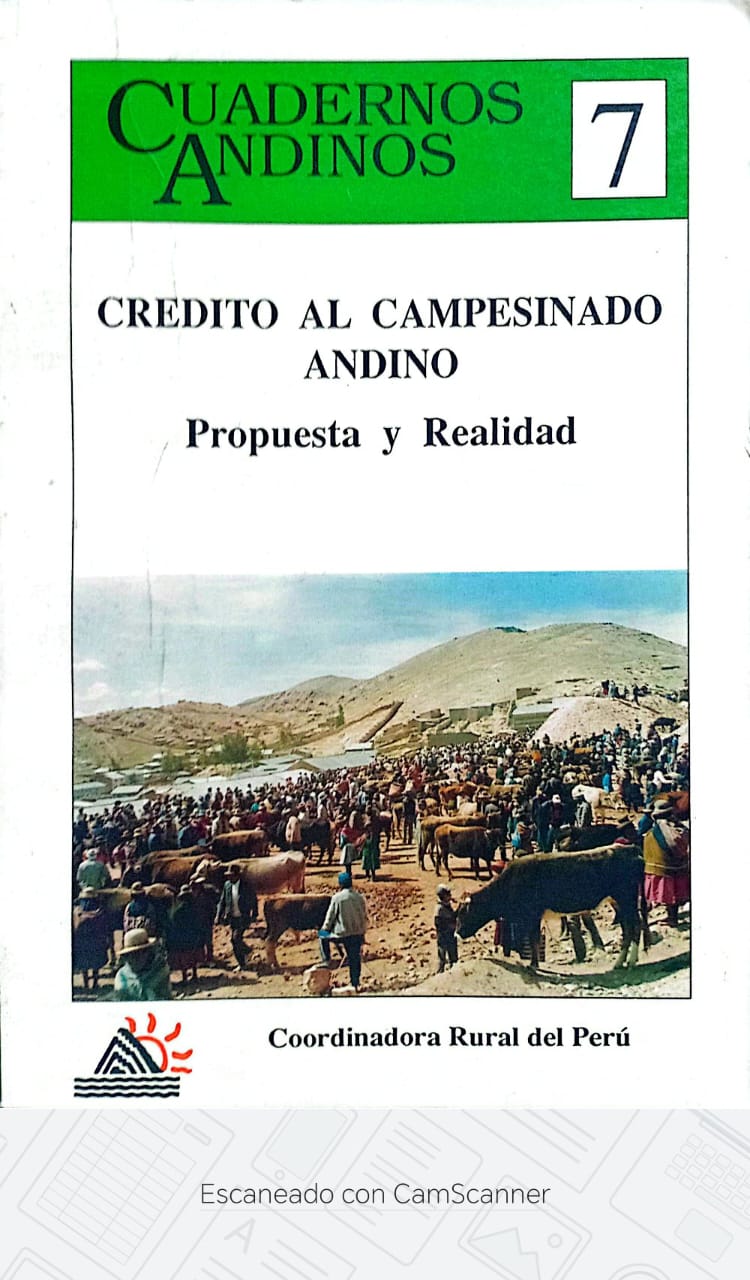 Cuadernos Andinos - Crédito al Campesinado Andinno