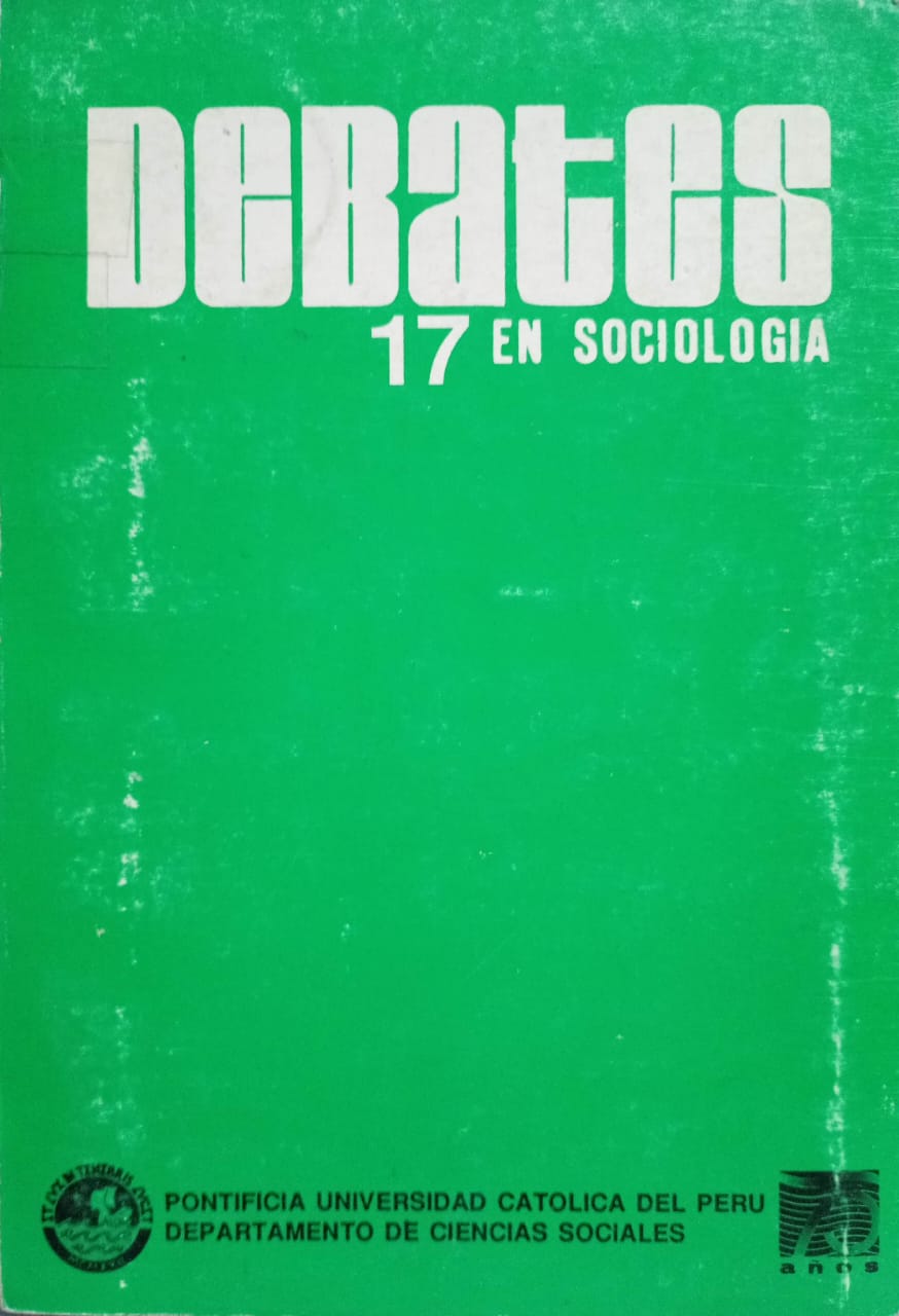 Debates en Sociología 17